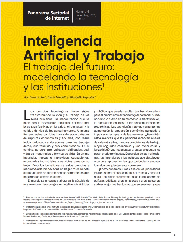 Año 12 - N. 4 - Inteligencia Artificial y Trabajo